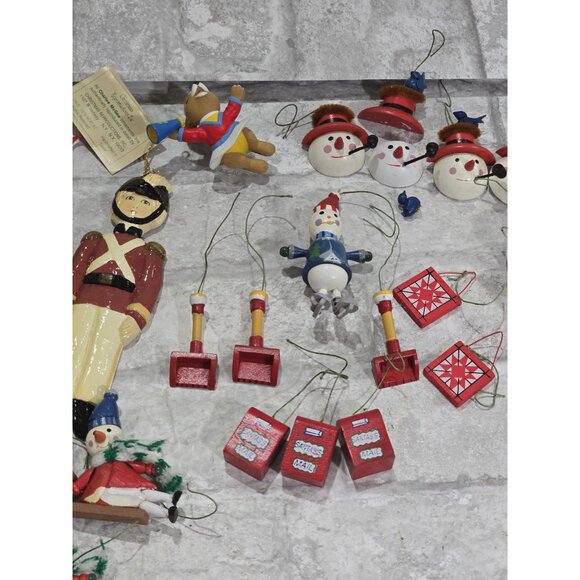 Vintage Wooden Christmas Ornaments European Style Wooden Christmas Ornaments 198 - Picture 4 of 9